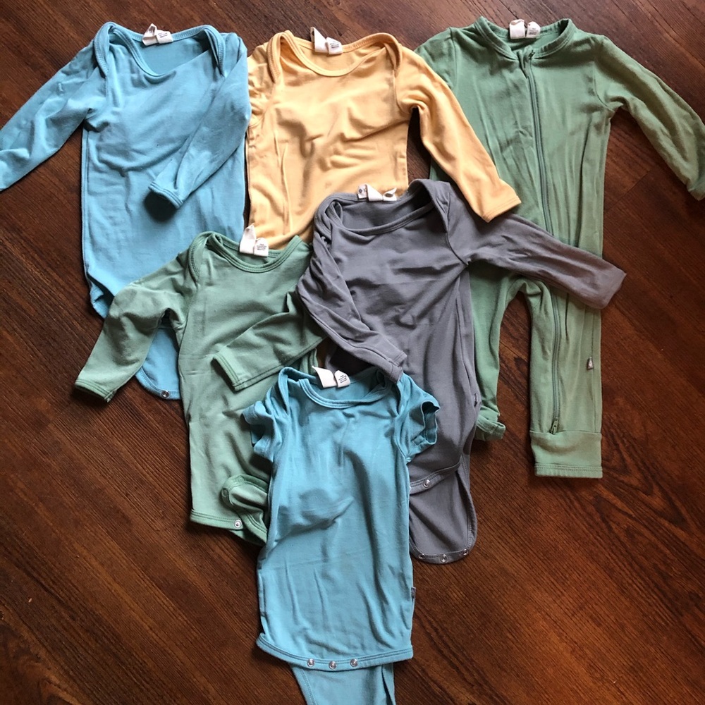Kyte Baby onesies and footless one piece 3-6m